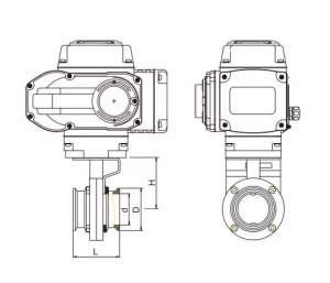 Electric Sanitary Clamp Butterfly Valve
