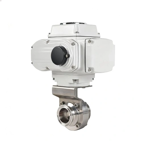 WE20-K Electric Sanitary Clamp Butterfly Valve