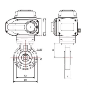 Electric Actuated Plastic Butterfly Valve