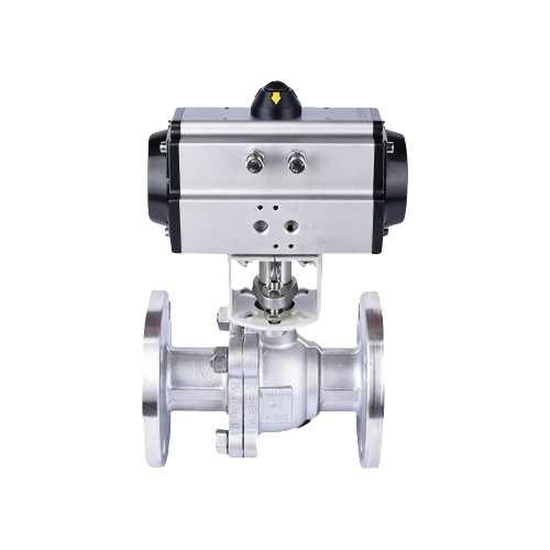 Pneumatic Fluorine Lining Ball Valve SS