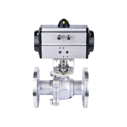 WP11-F-PTFE-SS Pneumatic Fluorine Lining Ball Valve
