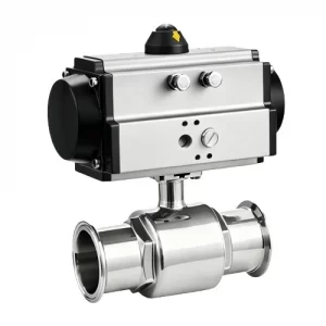 Sanitary Clamp Ball Valve Technical Parameters with Pneumatic Actuation