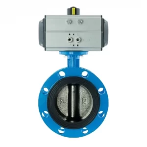 WP12-F Pneumatic Cast Iron Flange Butterfly Valve