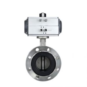 pneumatic flange butterfly valve ss