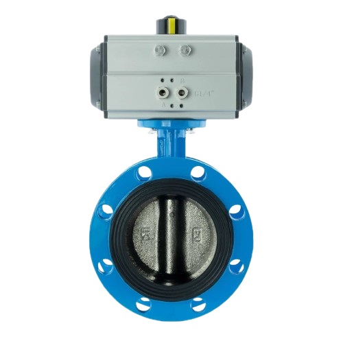 Pneumatic Flange Butterfly Valve ci