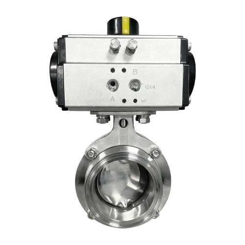Pneumatic Clamp Sanitary Butterfly Valve