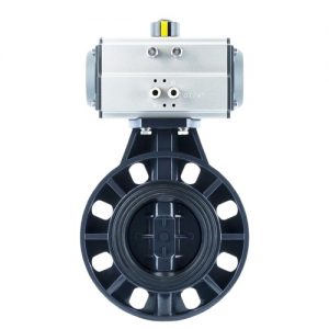 Pneumatic Flange Plastic Butterfly Valve