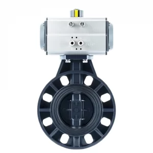 WP12-P Pneumatic Flange Plastic Butterfly Valve