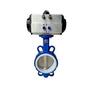 Pneumatic Wafer Fluorine Lining Butterfly Valve