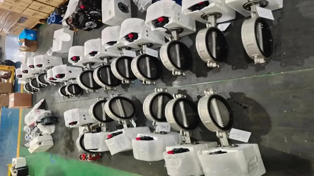 pneumatic actuated valve for industrial systems