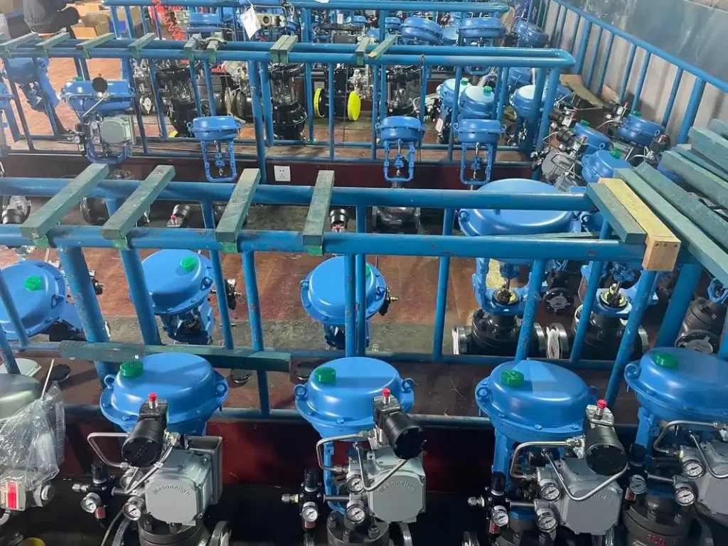 pneumatic actuated valve in industrial systems