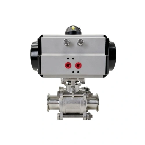 Pneumatic 3-PCS Clamp Ball Valves