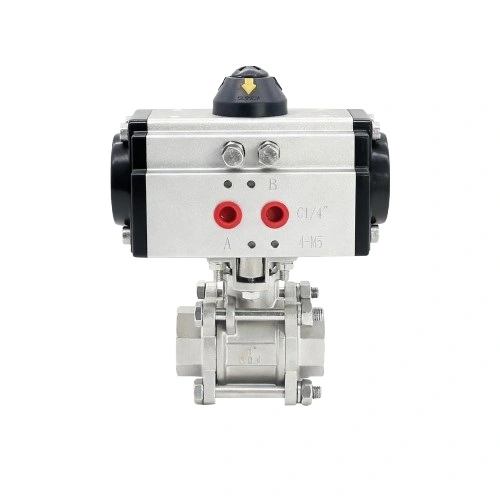 Pneumatic 3-PCS Threaded Ball Valves