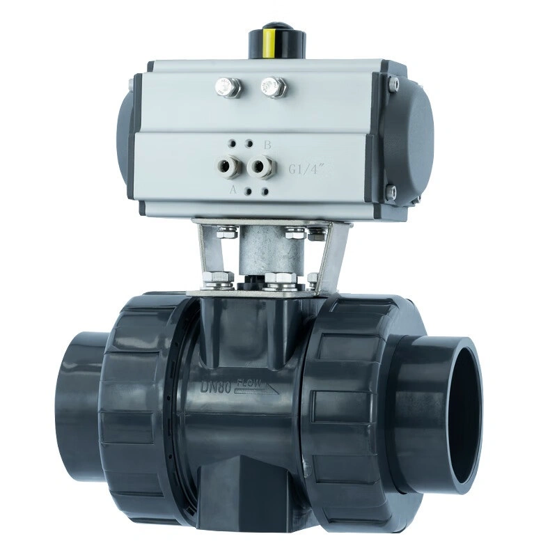Pneumatic Plastic 2-Way Ball Valves