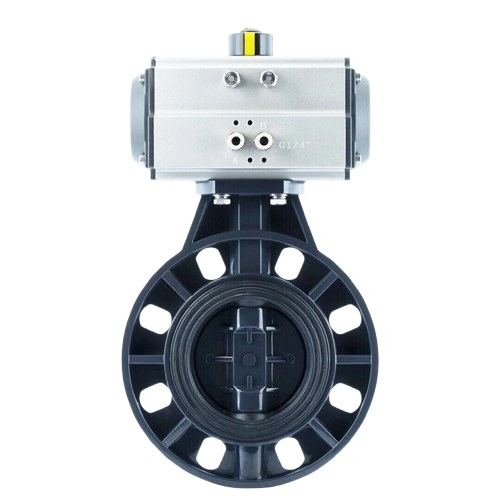 Pneumatic Plastic Butterfly Valves