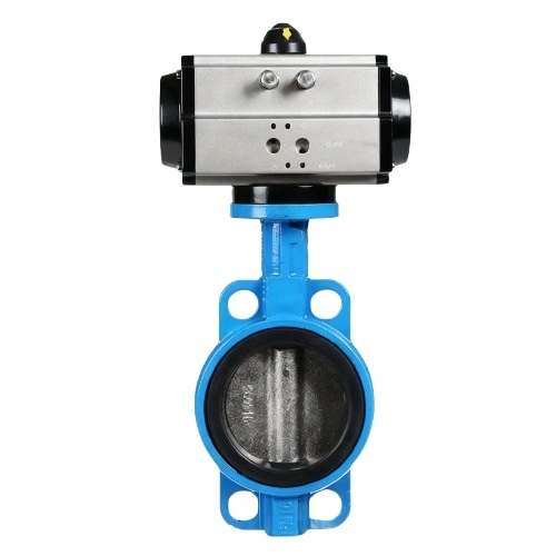 Pneumatic Wafer Cast Iron Butterfly Valves